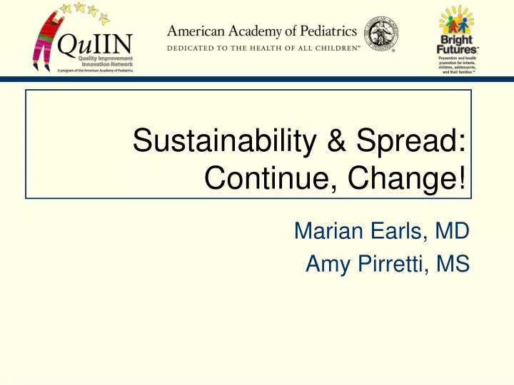 sustainability spread continue change