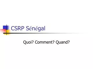 csrp s n gal