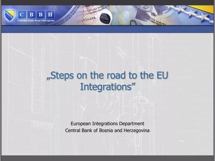 steps on the road to the eu integrations