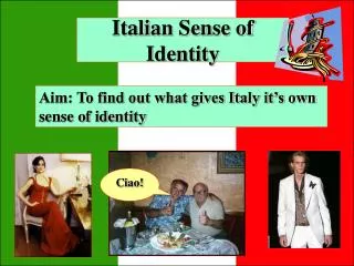 Italian Sense of Identity