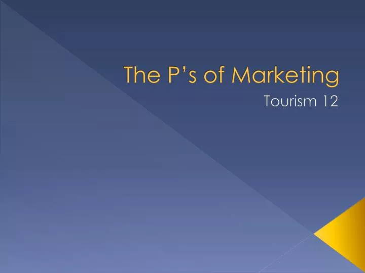 the p s of marketing
