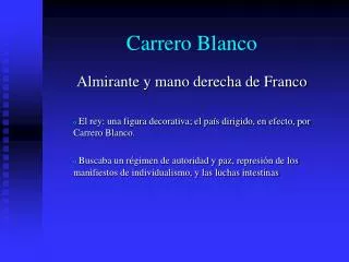 carrero blanco