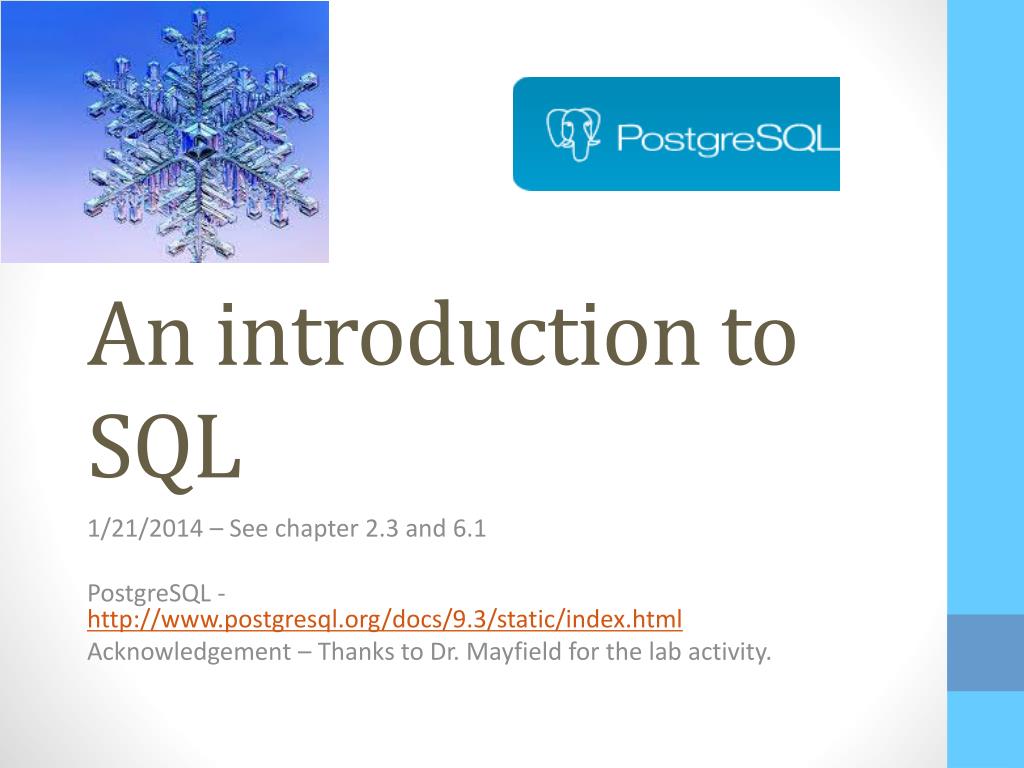 PPT - An introduction to SQL PowerPoint Presentation, free download ...