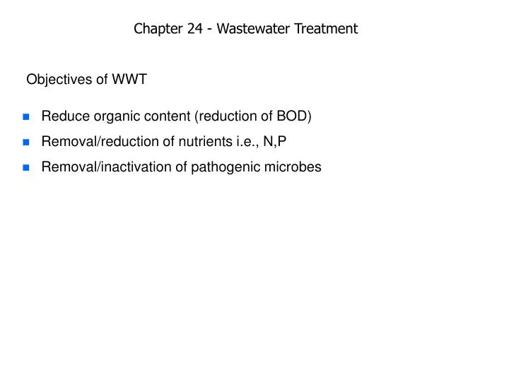 chapter 24 wastewater treatment