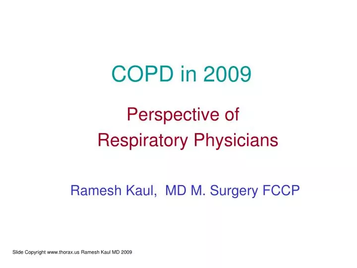 copd in 2009