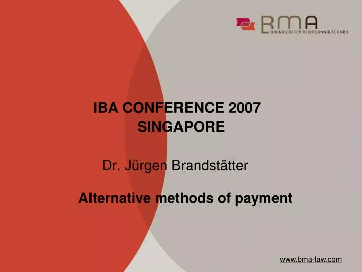 iba conference 2007 singapore dr j rgen brandst tter