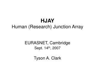 HJAY Human (Research) Junction Array