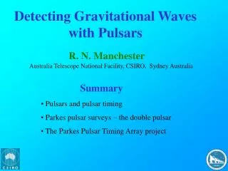 Detecting Gravitational Waves with Pulsars