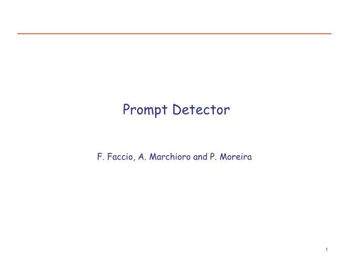 prompt detector