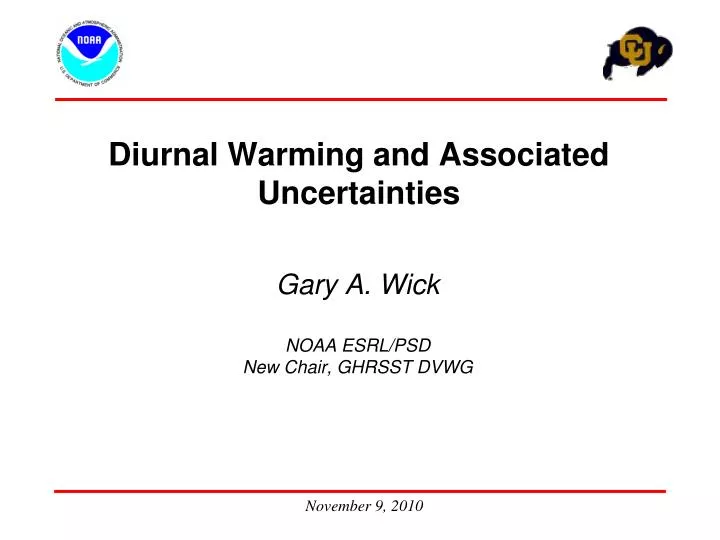 diurnal warming and associated uncertainties
