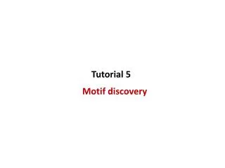 Motif discovery