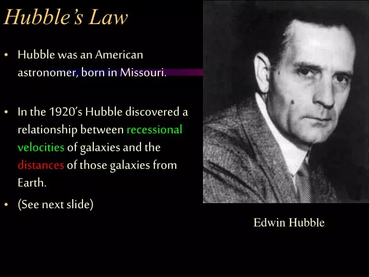 hubble s law