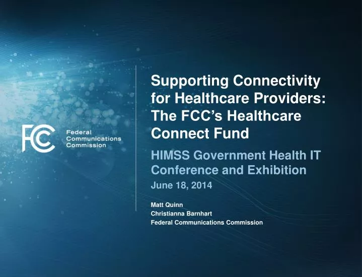 supporting connectivity for healthcare providers the fcc s healthcare connect fund