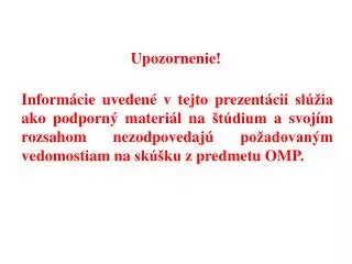 upozornenie