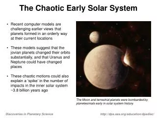 the chaotic early solar system