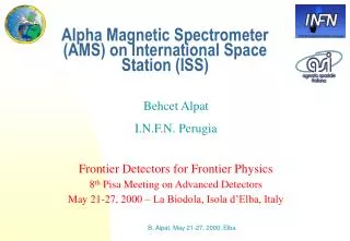 Alpha Magnetic Spectrometer (AMS) on International Space Station (ISS)