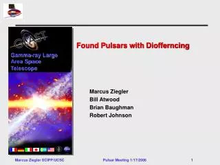 Found Pulsars with Diofferncing