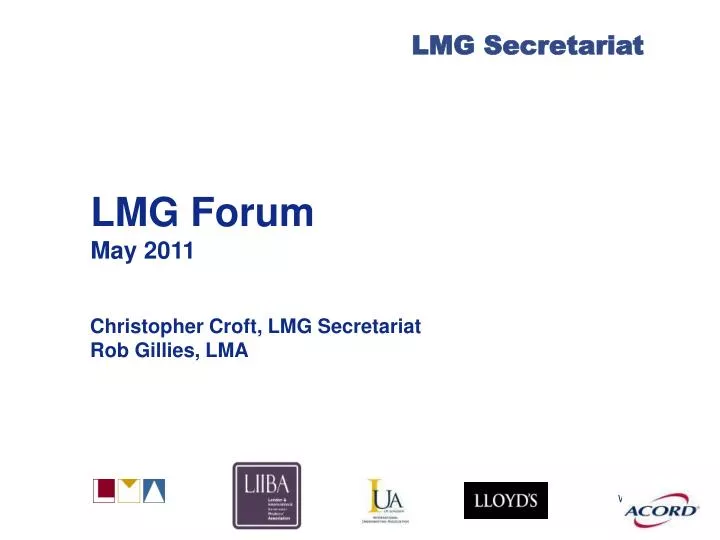 lmg forum may 2011