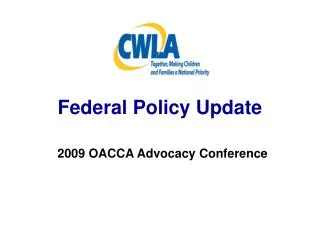 Federal Policy Update