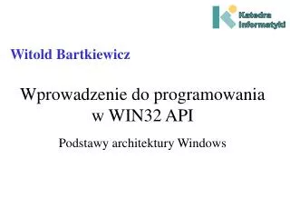 wprowadzenie do programowania w win32 api