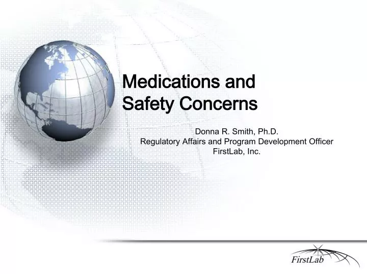 medications and safety concerns