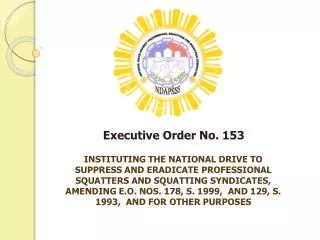 Executive Order No. 153