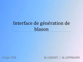 interface de g n ration de blason
