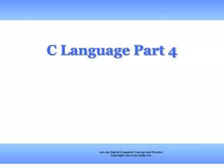 C Language Part 4