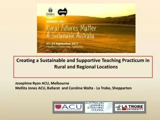 Creating a Sustainable and Supportive Teaching Practicum in Rural and Regional Locations