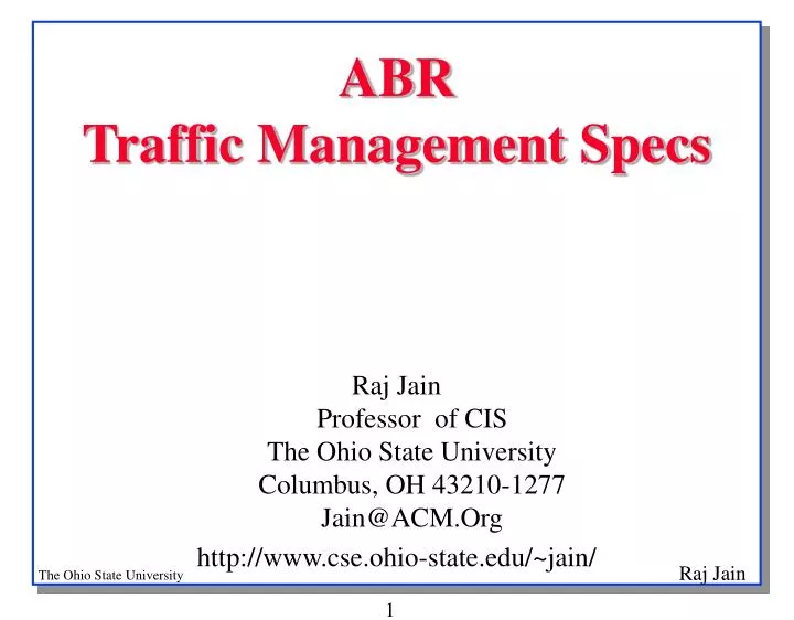 abr traffic management specs
