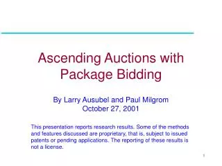 Ascending Auctions with Package Bidding