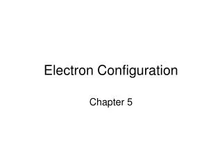 Electron Configuration