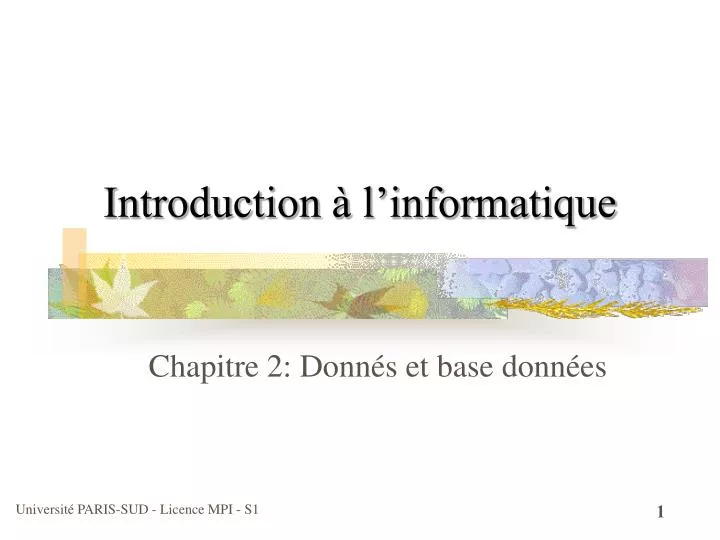 introduction l informatique