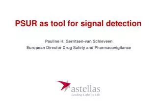 PSUR as tool for signal detection