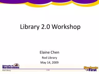 Library 2.0 Workshop