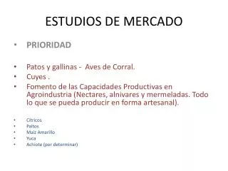 estudios de mercado