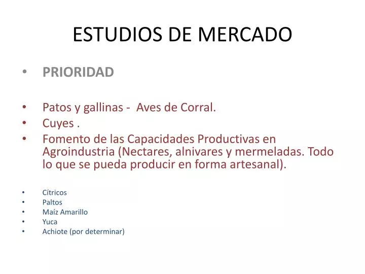 estudios de mercado