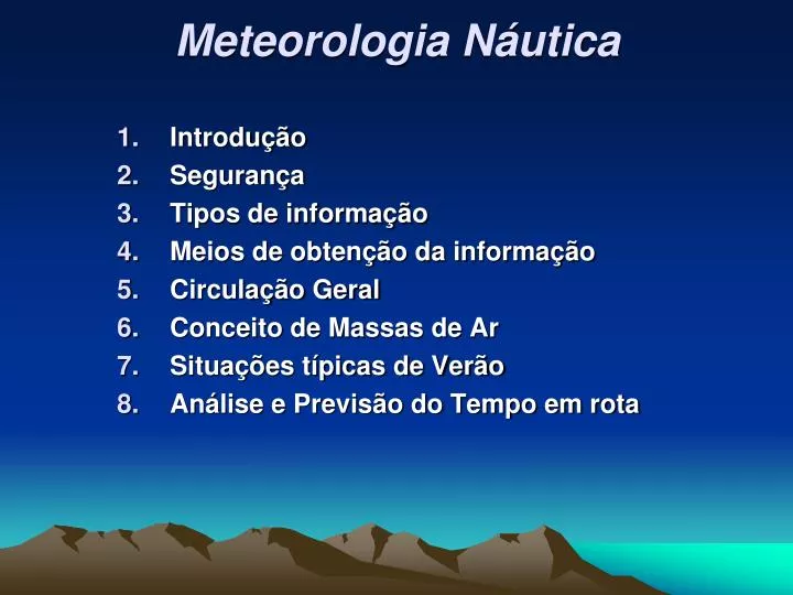 meteorologia n utica