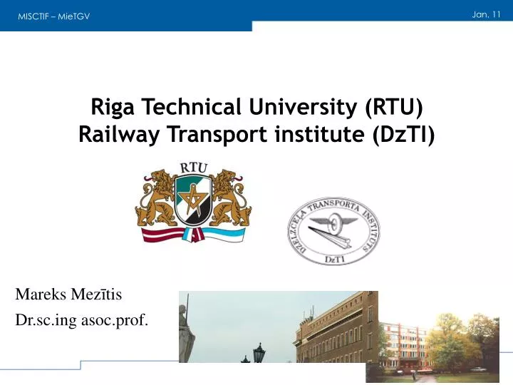 riga technical university rtu railway transport institute dzti
