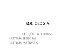 sociologia