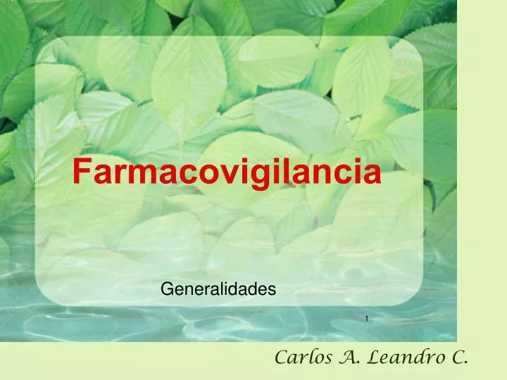 farmacovigilancia