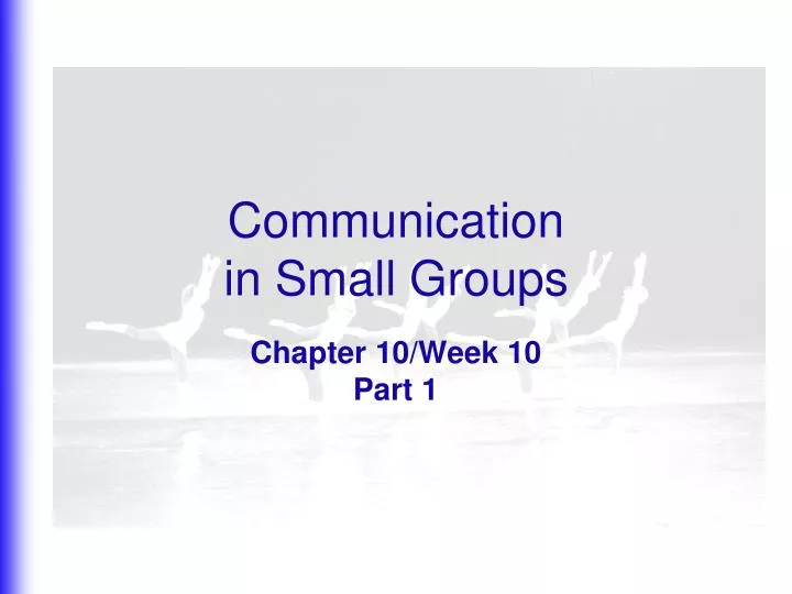 communication in small groups
