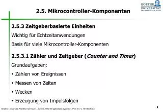 2 5 mikrocontroller komponenten