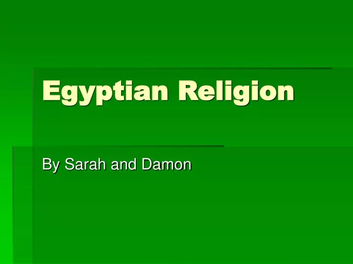 egyptian religion