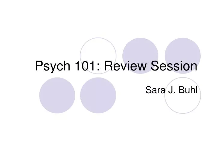 psych 101 review session