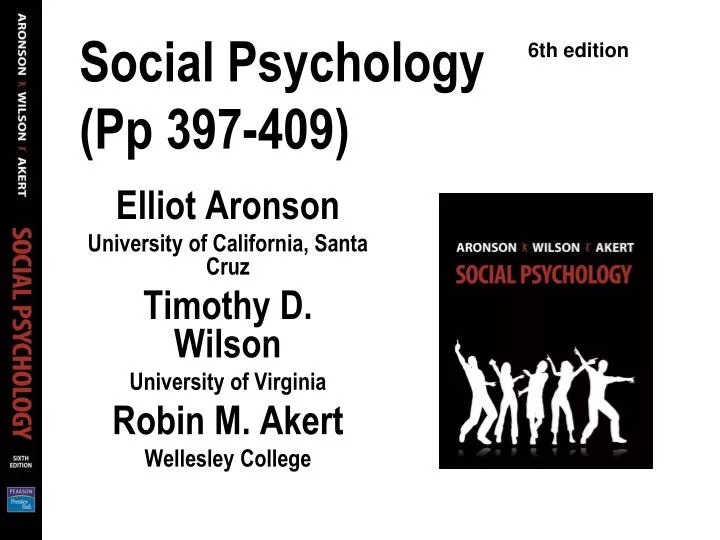 social psychology pp 397 409