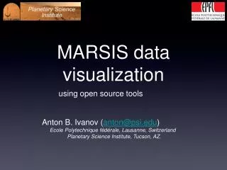 MARSIS data visualization