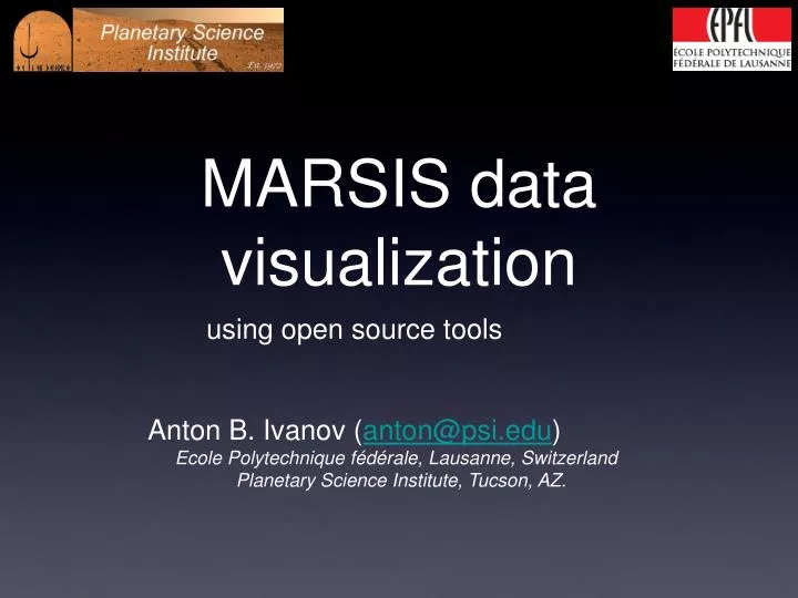marsis data visualization