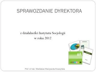sprawozdanie dyrektora