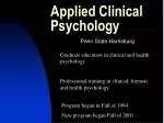 Applied Clinical Psychology - slide 1